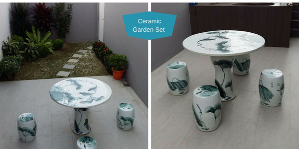 Ceramic garden set