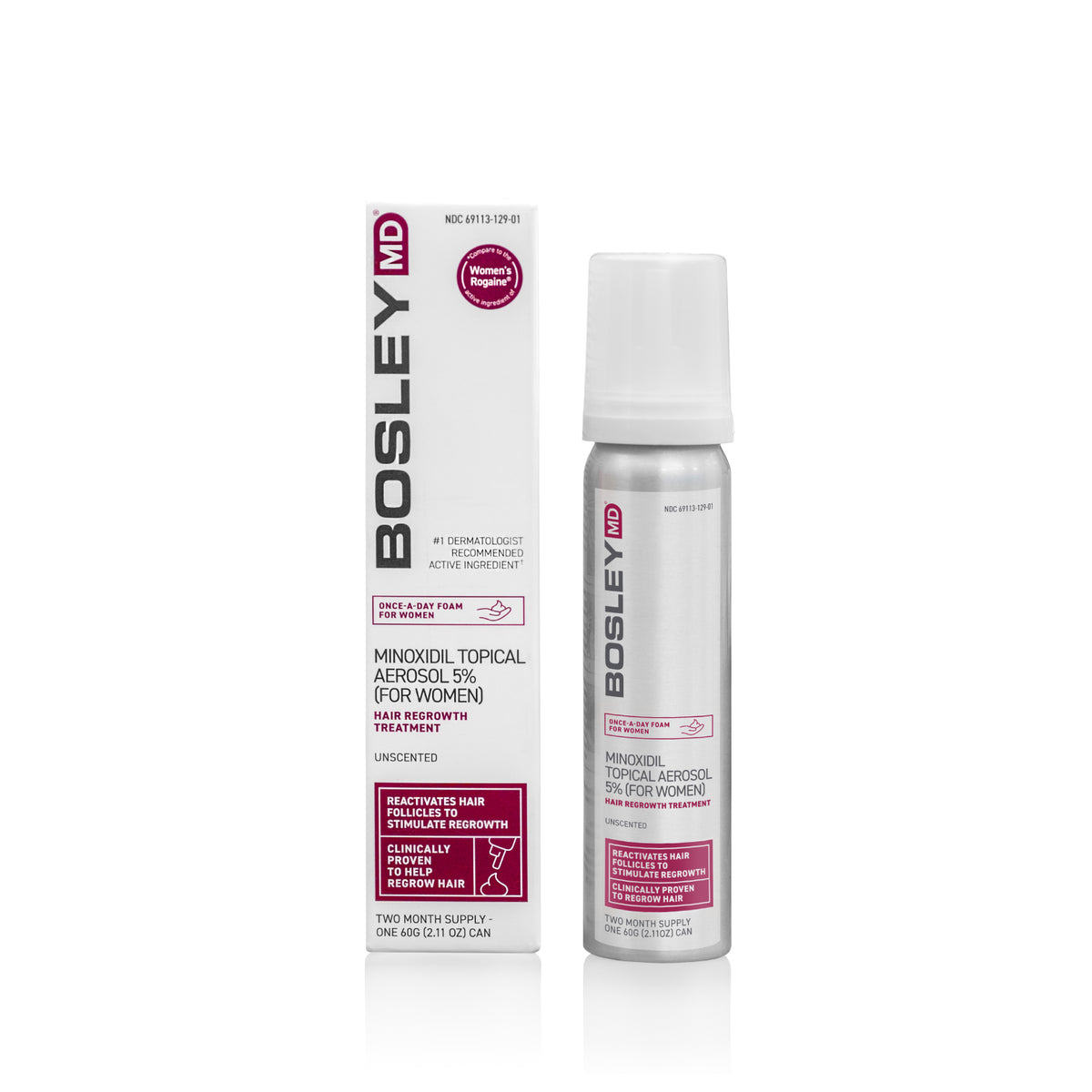Minoxidil 5% Foam for Women - BosleyMD – Bosley Online Store