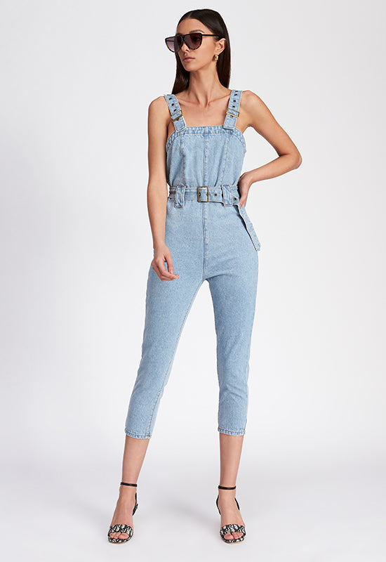 lioness denim jumpsuit