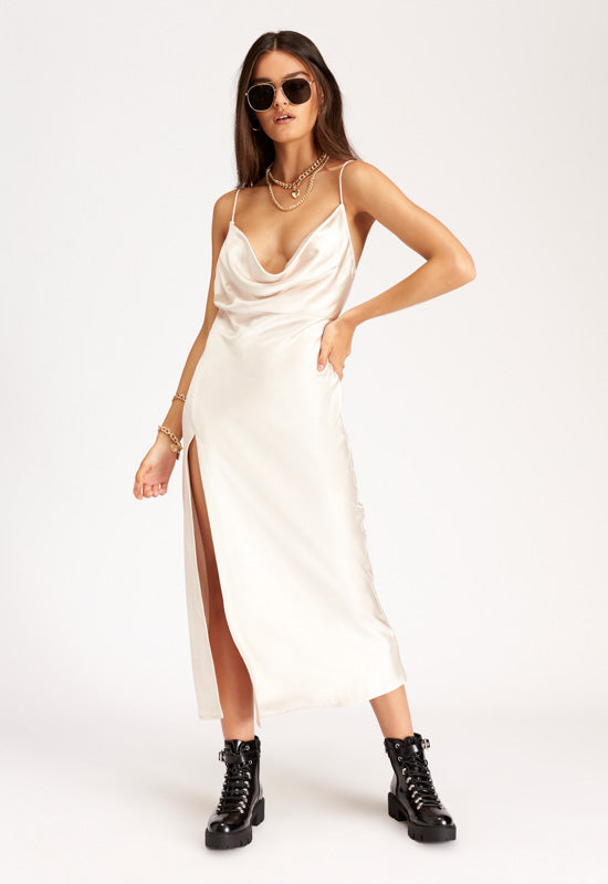 casual a line midi dress