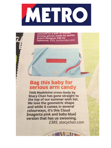 The Metro Light Blue Cross Body Bag - The Hot List