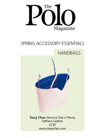 Polo Magazine Pink Tote Bag Designer Stacy Chan