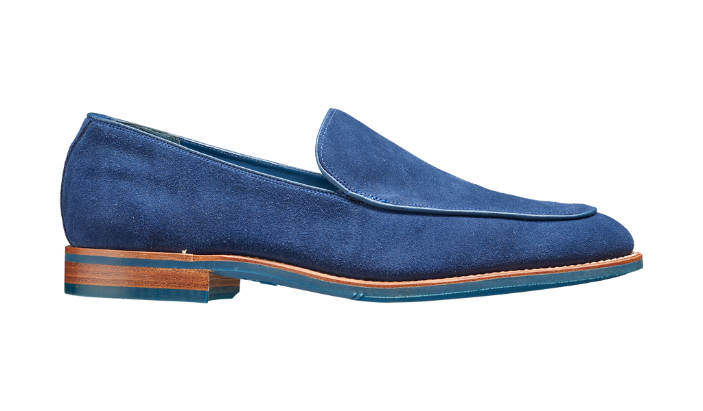 barker blue suede shoes