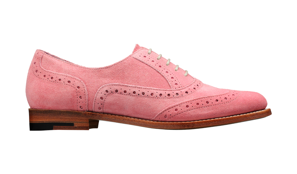 pink suede oxfords