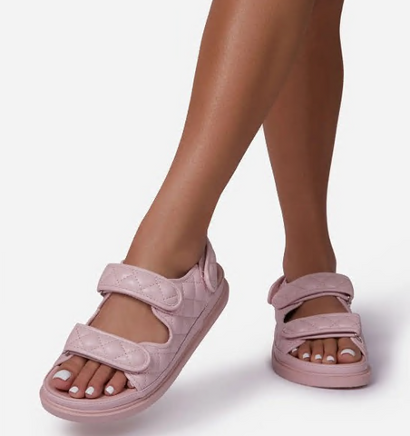 Quilted Pink Sporty Sandal