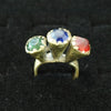 17th Century Brass Ring with Tri-Colored