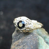 Victorian Blue Sapphire and Diamond ring