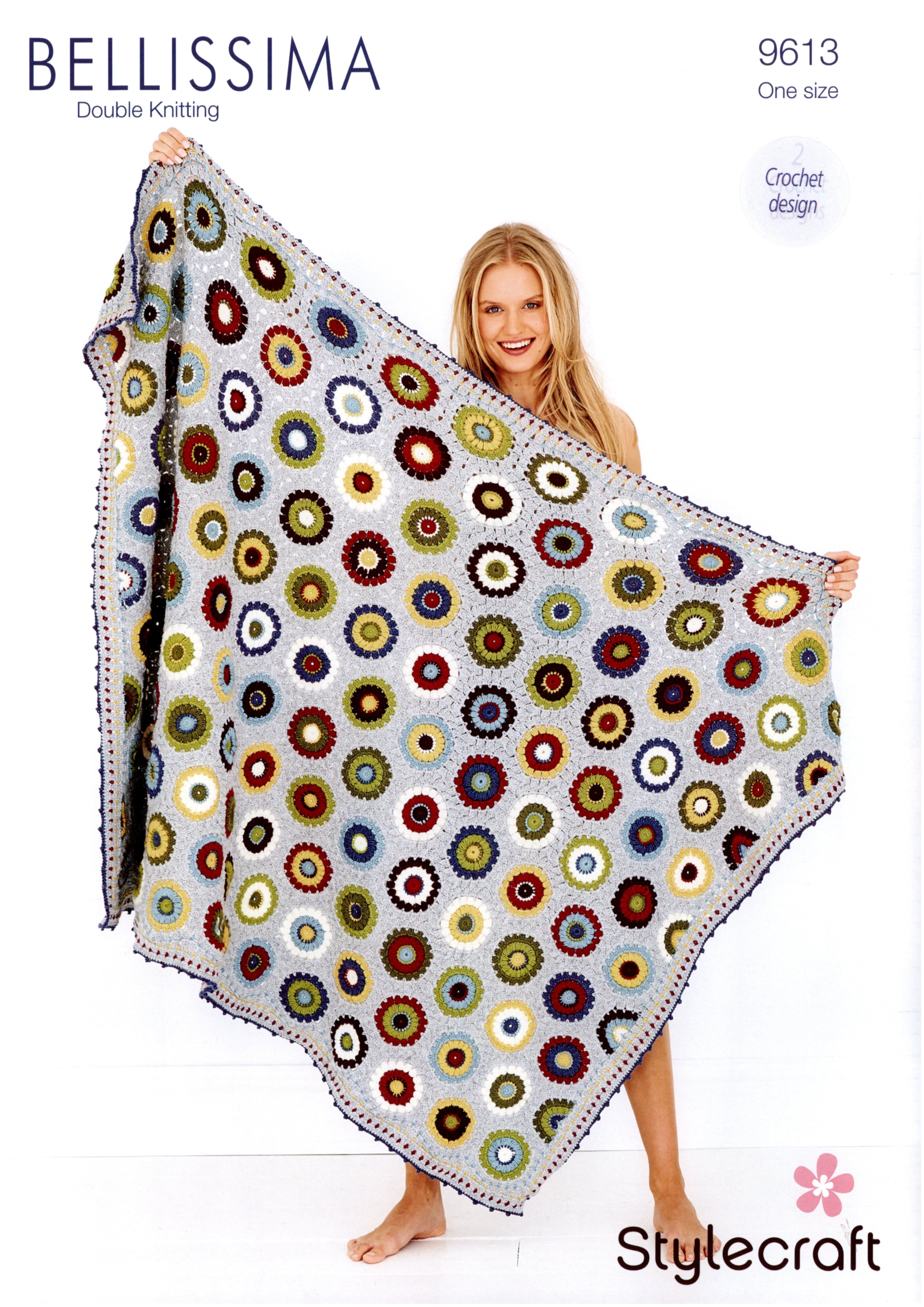 Stylecraft Patterns Stylecraft Bellissima DK - Pressed Flowers Blanket (9613) 5034533073083