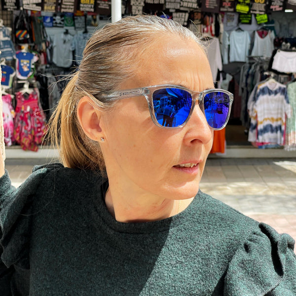 Bienes aventuras Me sorprendió Gafas de Sol Northweek gris cristal Azul espejo polarizadas para mujer