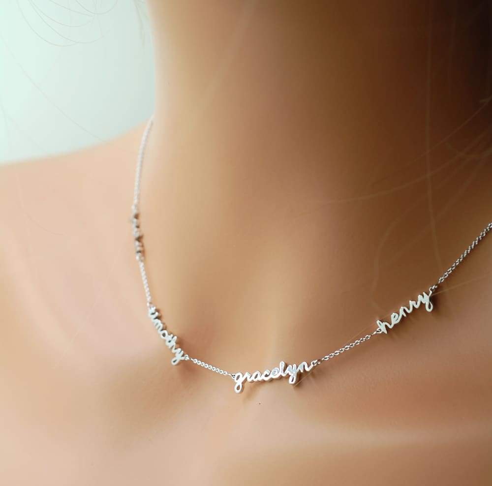 personalized necklace for mom with children's names