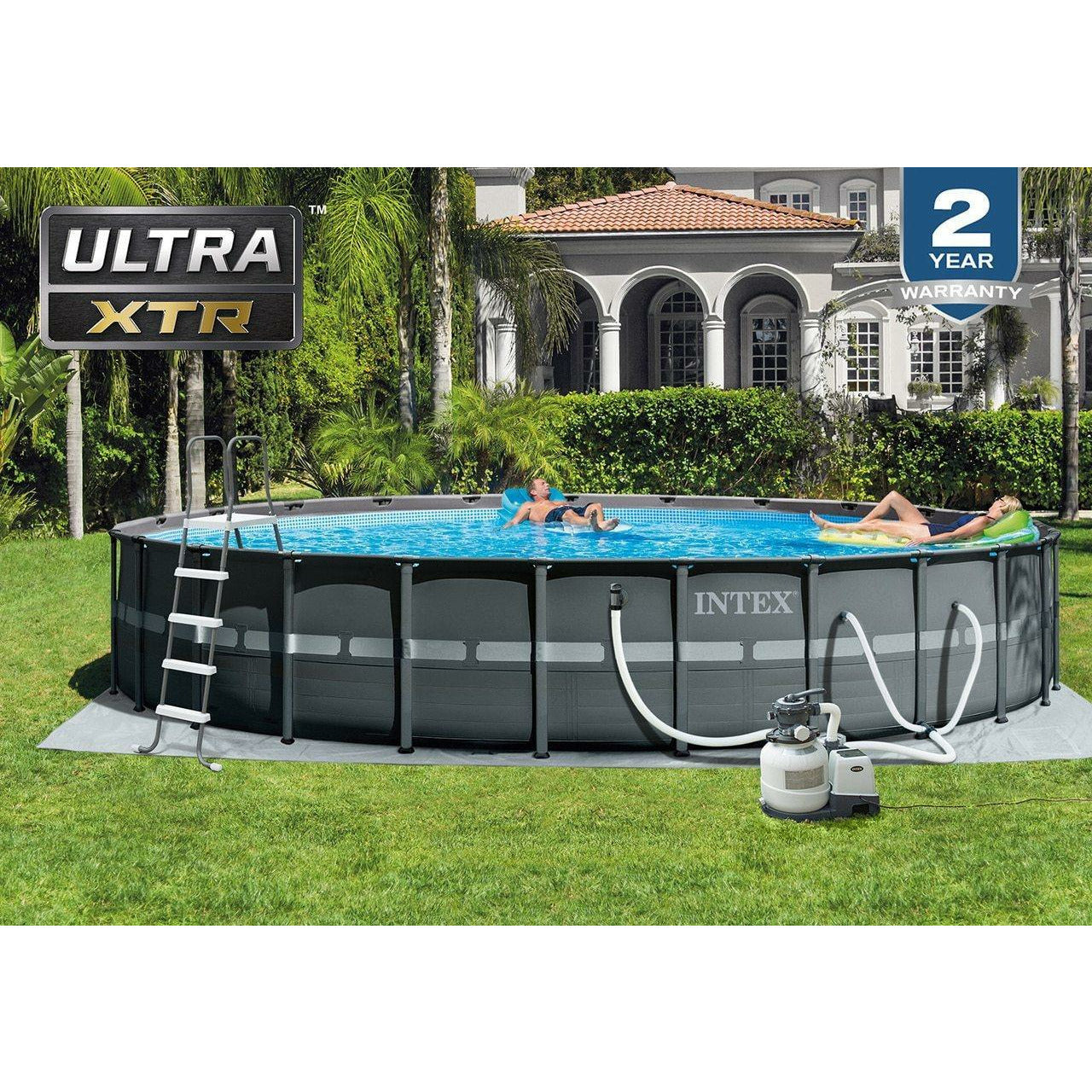 udbytte svindler Fuld Intex 26339EH 24' x 52" Round Ultra XTR Frame Swimming Pool Set