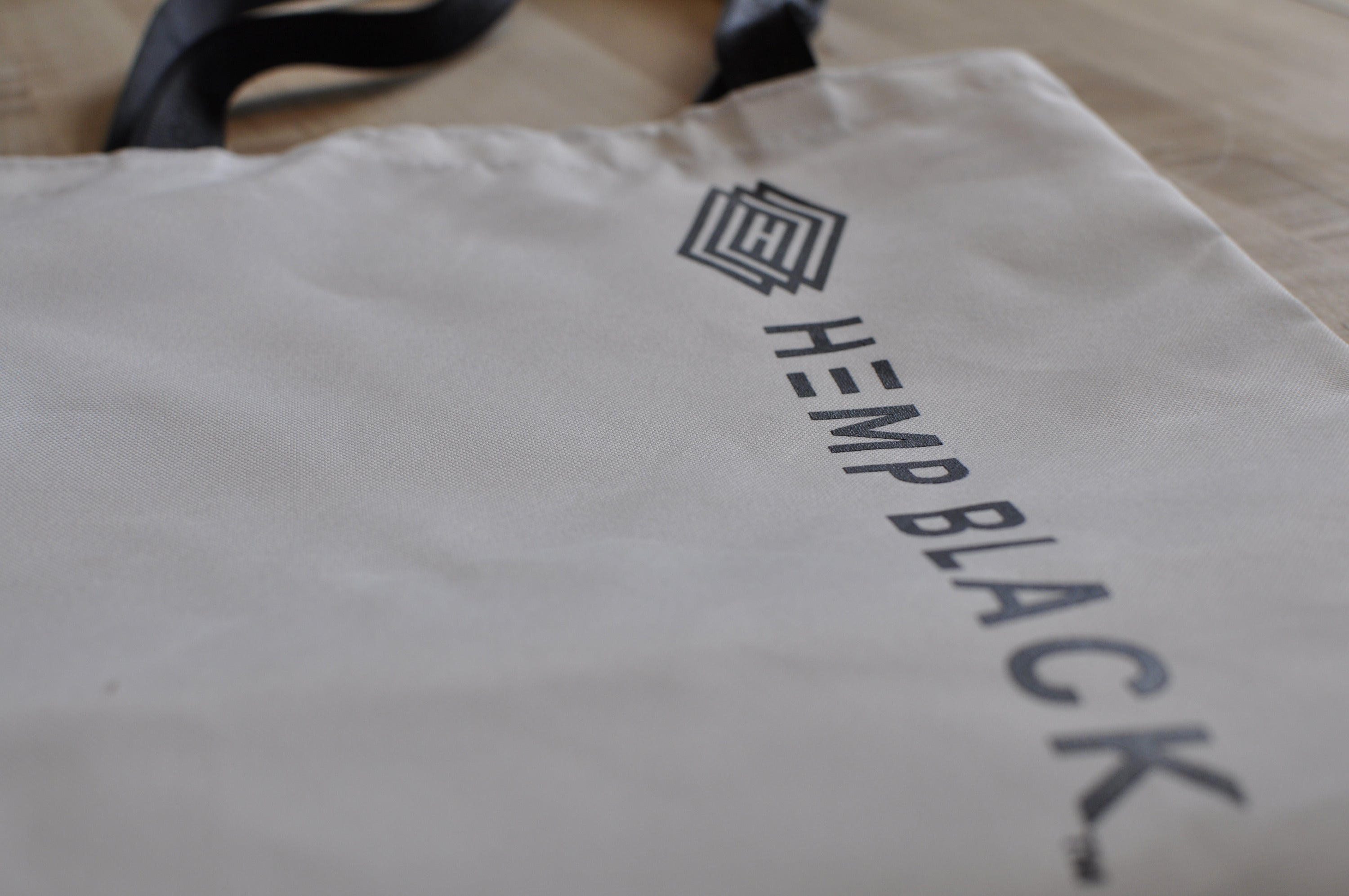 Hemp Black Logo Printed in Ink on Bag