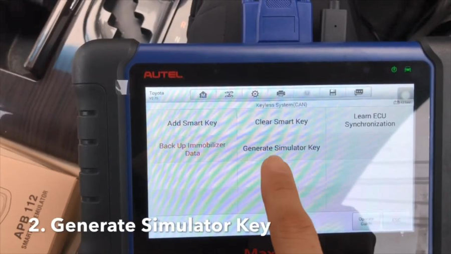 All key lost on 2017 Toyota Camry step six Generate Simulator Key