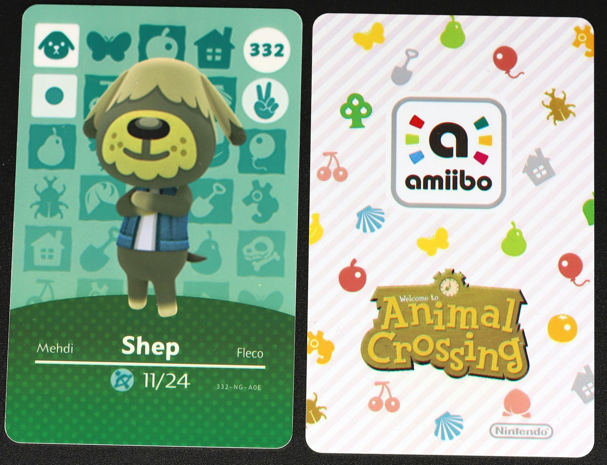 Shep #332 Animal Crossing Amiibo Card – Villager Cards