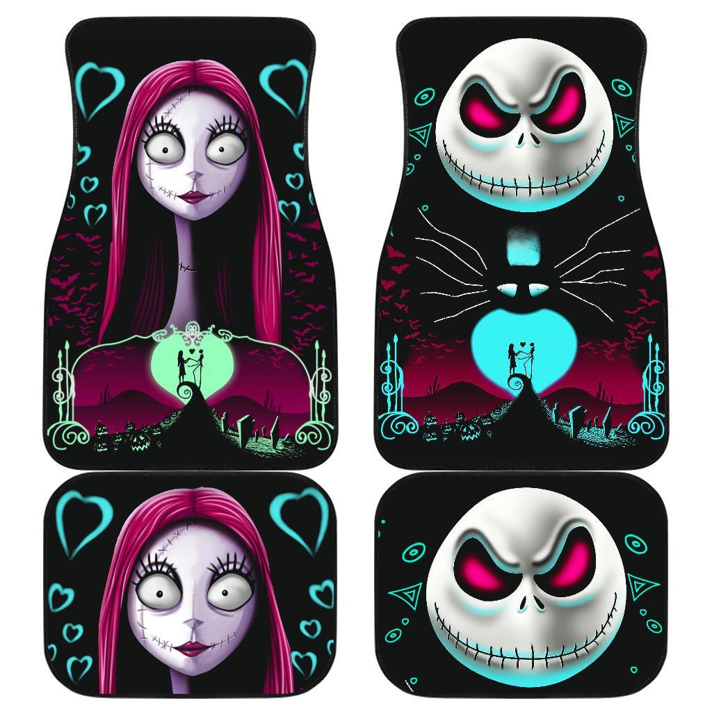 Jack And Sally Nightmare Before Christmas Disney Movie Car Floor