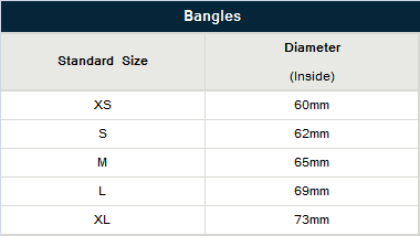 Bangle Size Chart