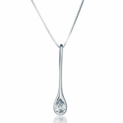 Crystal Drop Pendant Necklace