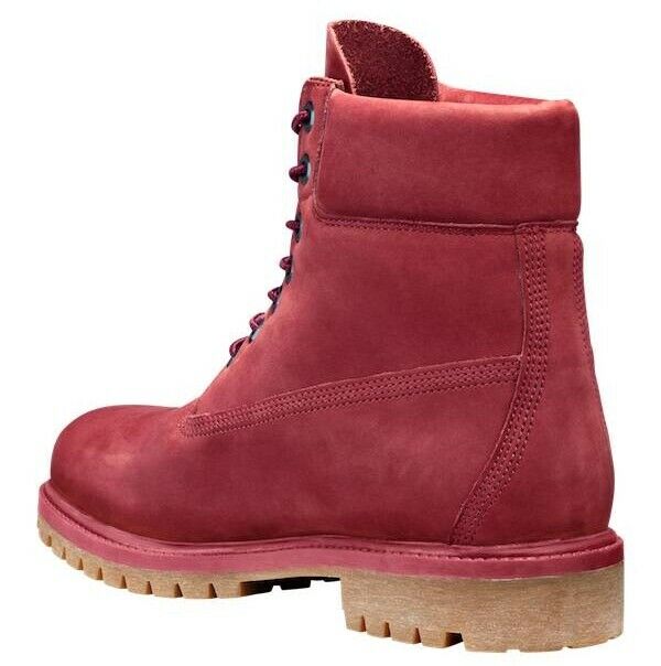 burgundy leather timberland boots