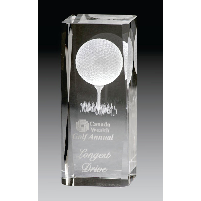 GCY107 - 3D Golf Crystal