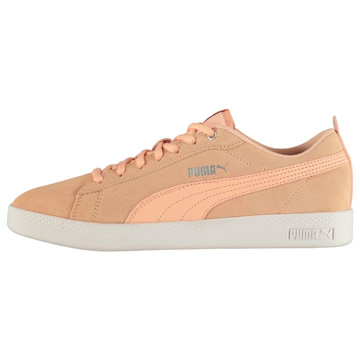 Puma Smash Suede V2 Peach/White Ladies 