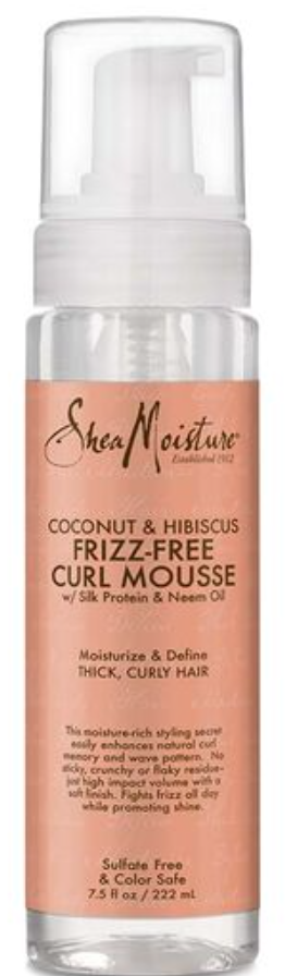 Shea Moisture Coconut & Hibiscus Frizz-Free Curl Mousse Shea Moisture Coconut & Hibiscus Frizz-Free Curl Mousse