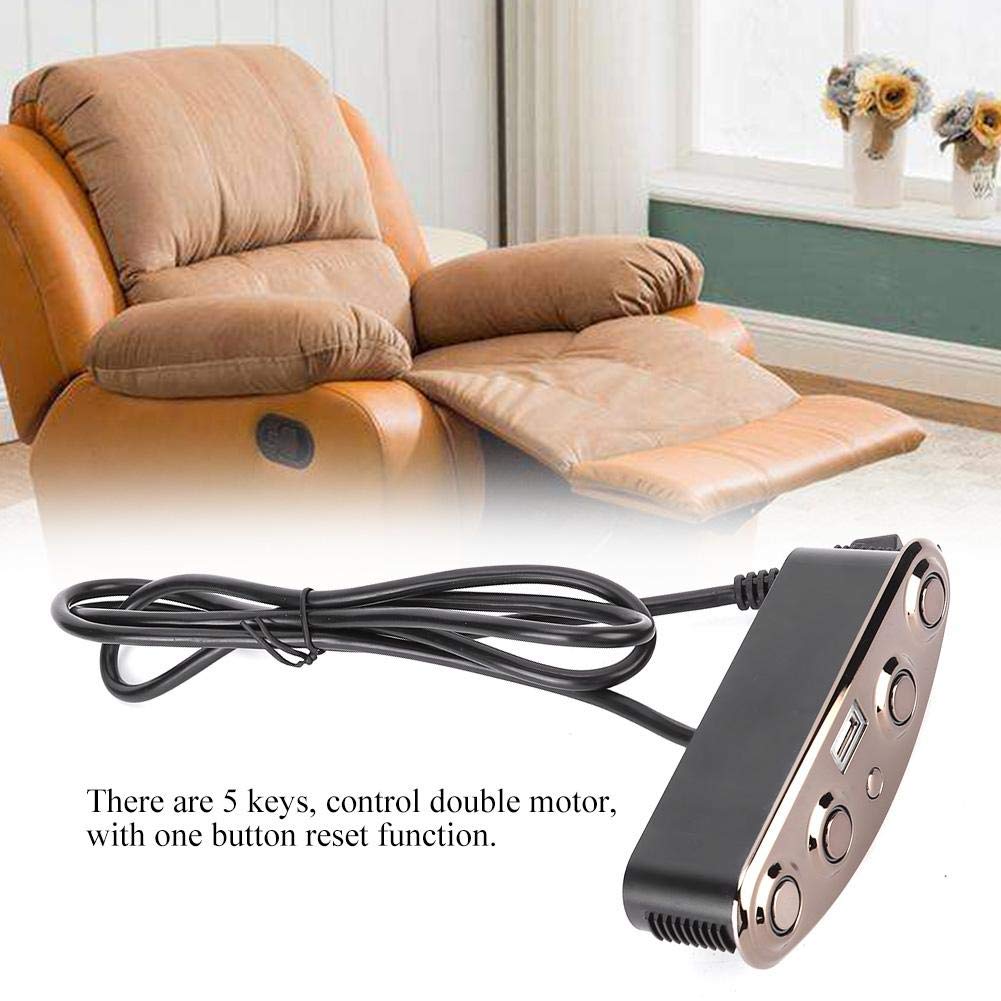 5 Pin Electric Lift Recliner Chair Power Sofa Button Switch Motor Remote Control 