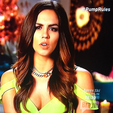 Katie Maloney wears eklexic on Bravo's Season 4 Premiere of Vanderpump Rules