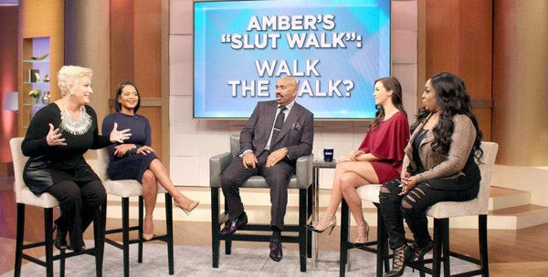 Scheana Shay wears eklexic on the Steve Harvey Show