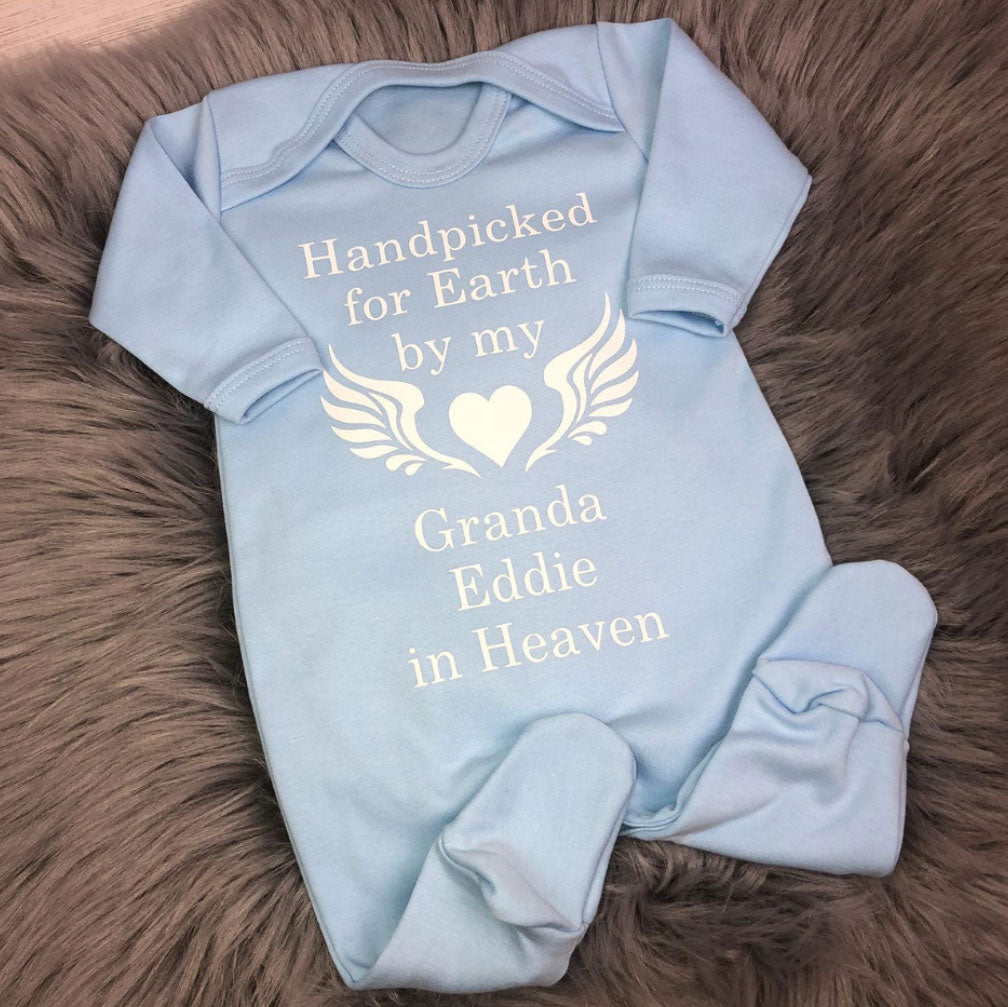 Personalised Baby Vest New Hand Picked For This Earth 