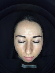 Close up of face showing texture.