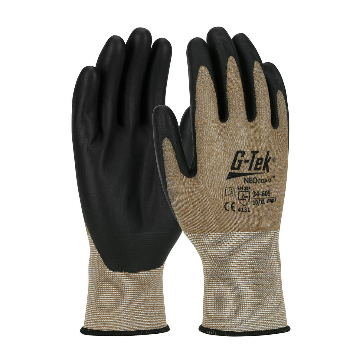 10 Pairs PU Nitrile Safety Coating Work Palm Glove Mechanic Glove 