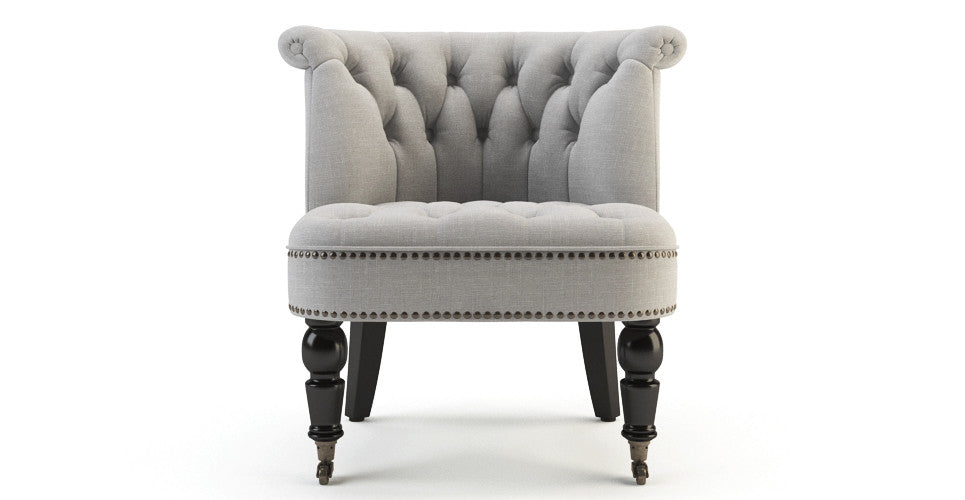 Helene Chair - Stone Grey and Black · Brosa Furniture
