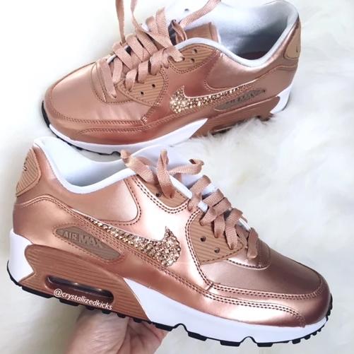 nike trainers womens rose gold