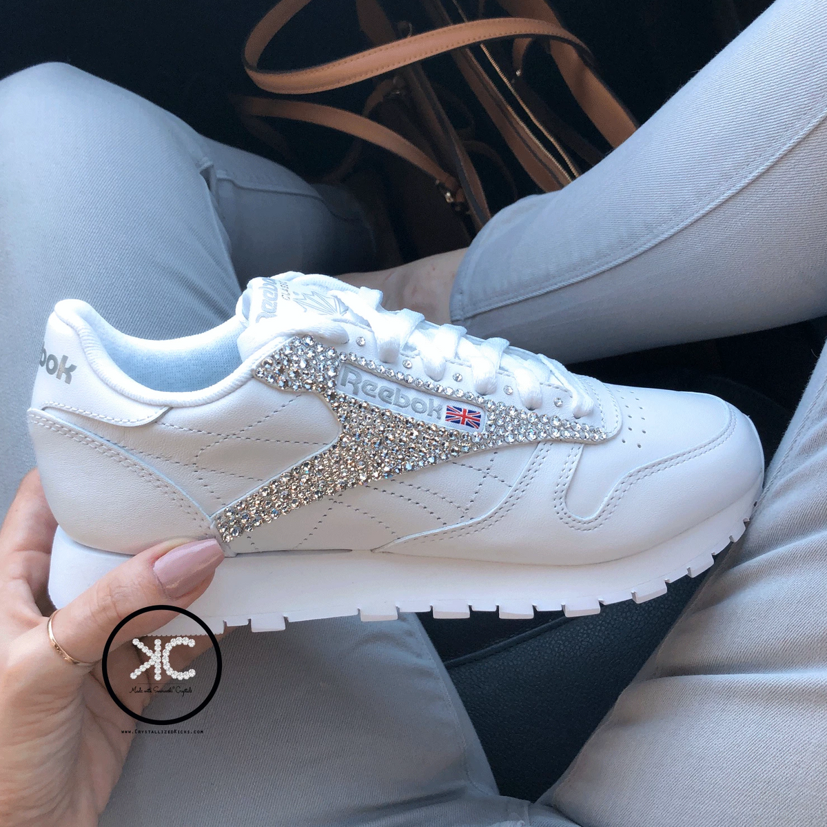 blinged out reebok classics
