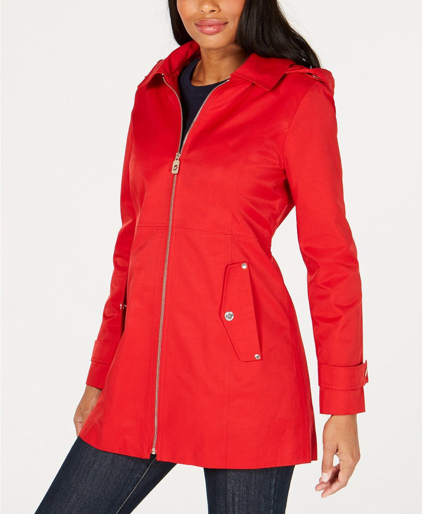 michael kors red raincoat