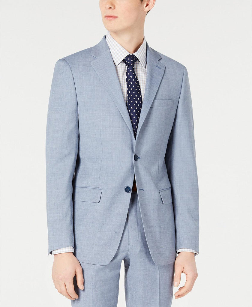 calvin klein x fit blue suit