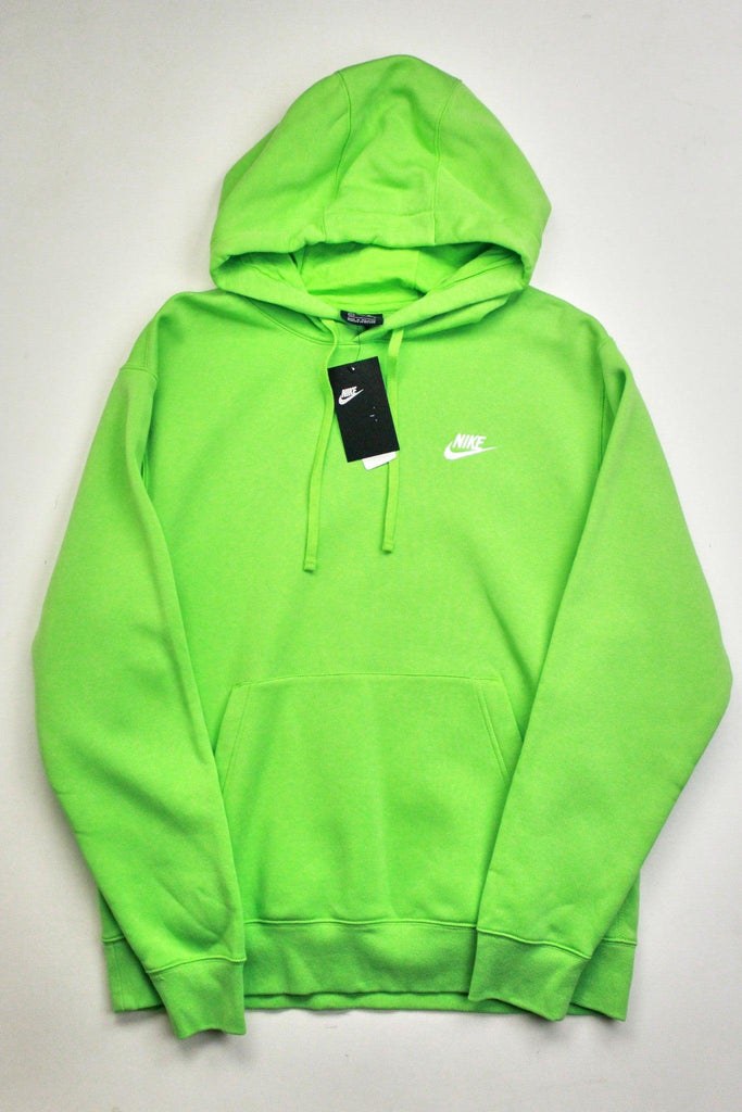 nike club pullover hoodie green