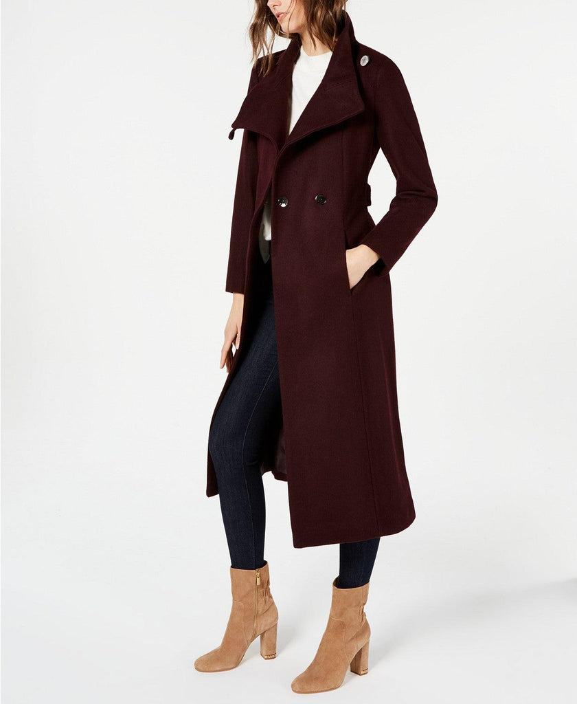 kenneth cole belted wool coat