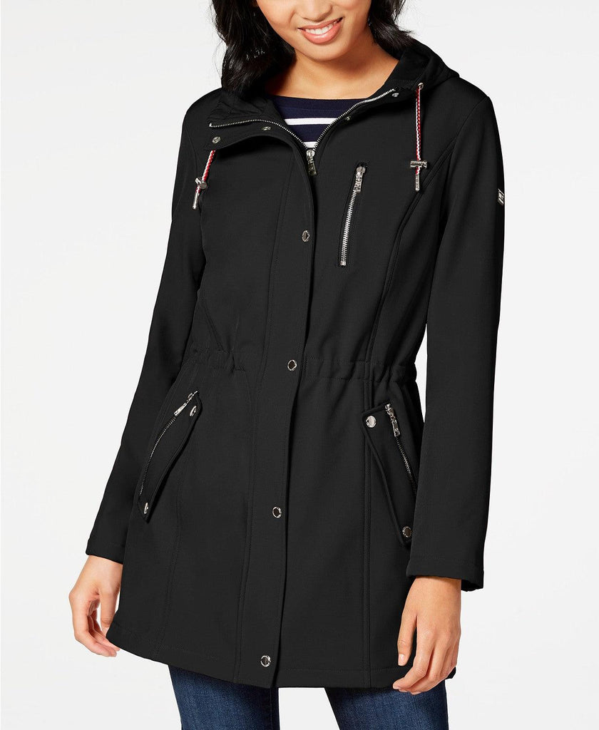 tommy hilfiger hooded anorak raincoat