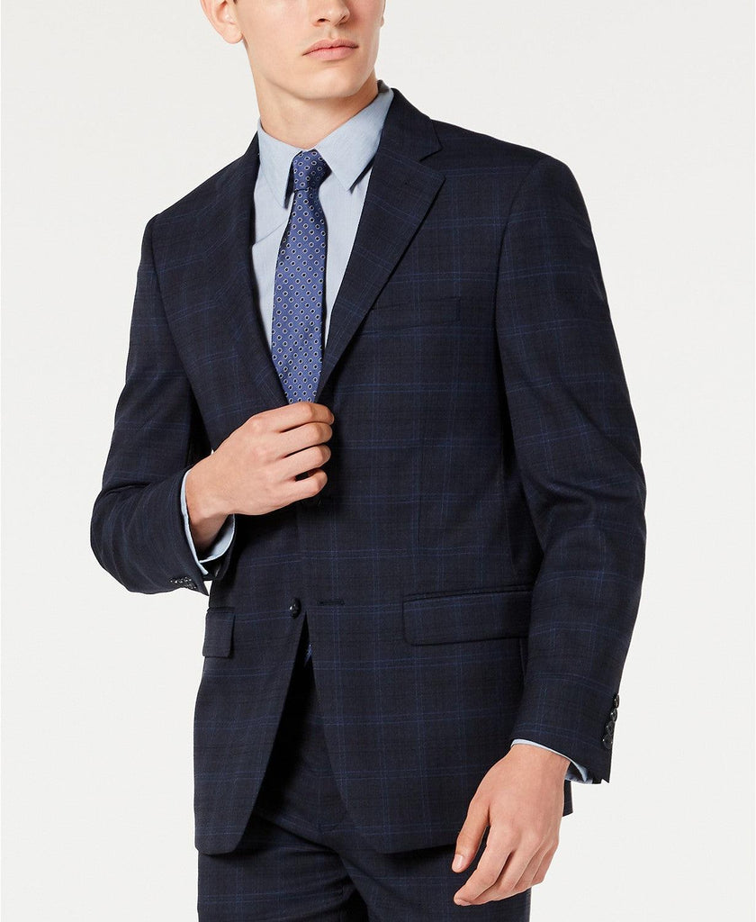 calvin klein navy suit jacket