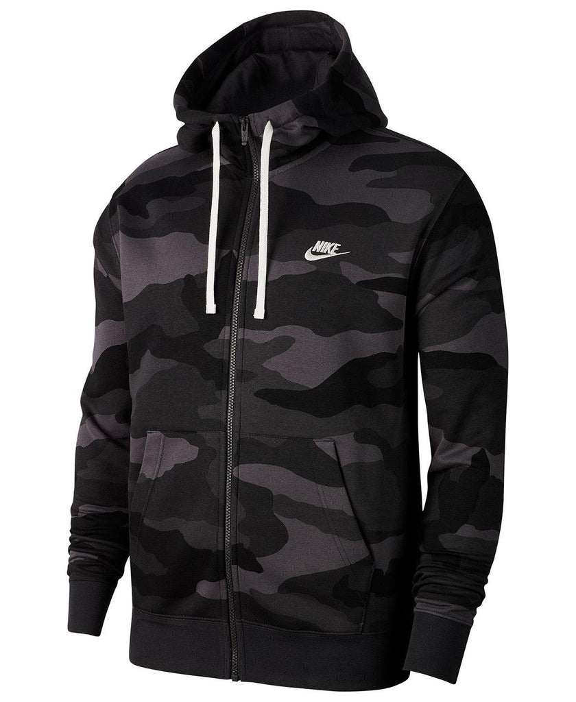 men's sportswear club fleece camo zip hoodie