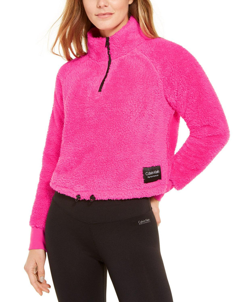 calvin klein pink fleece jacket