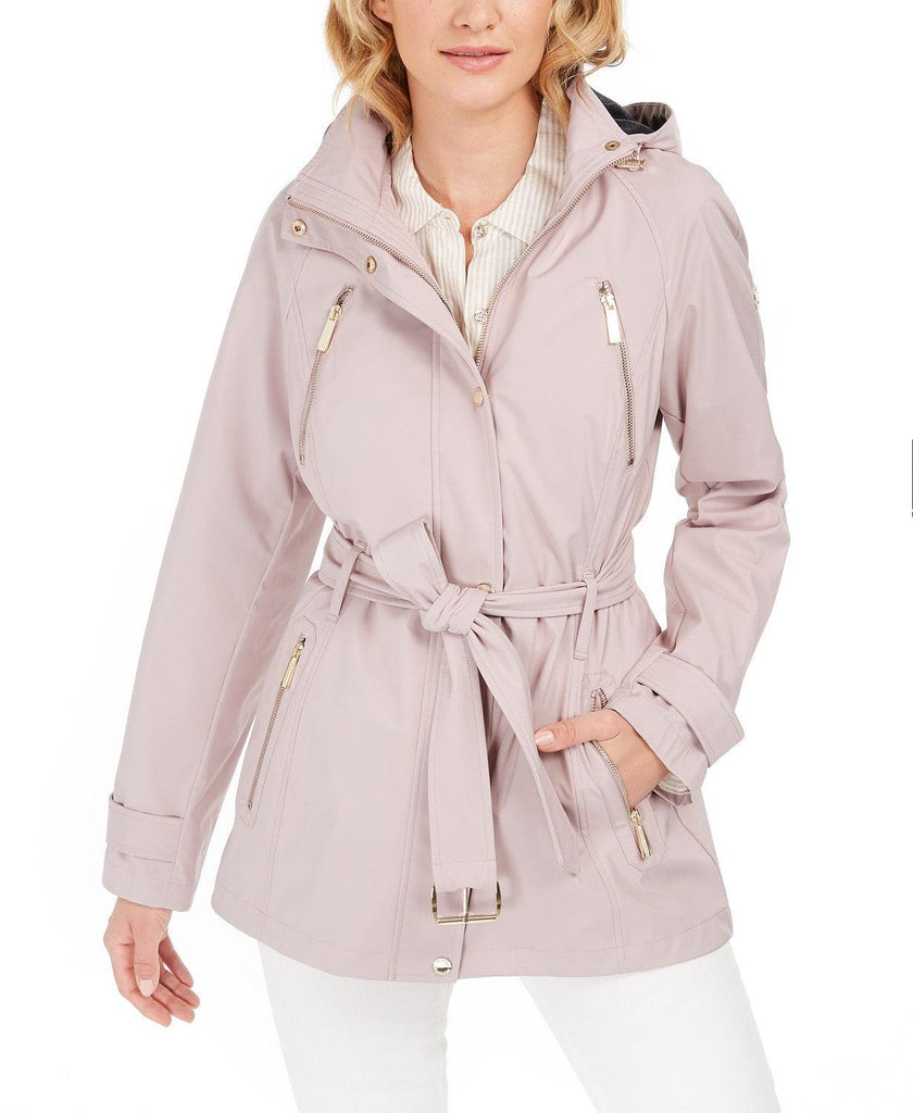 michael kors hooded raincoat