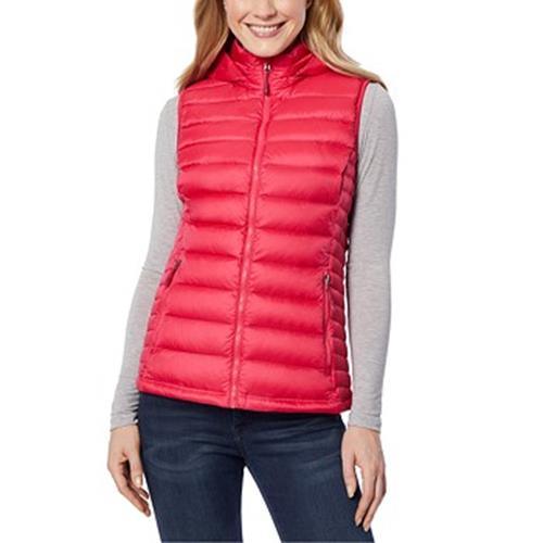 Womens Hooded Packable Down Puffer Vest 