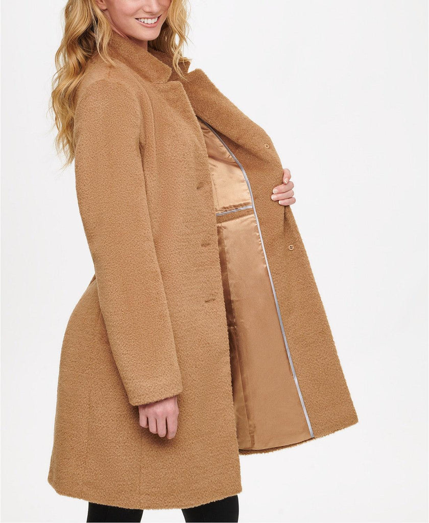 dkny single breasted walker coat