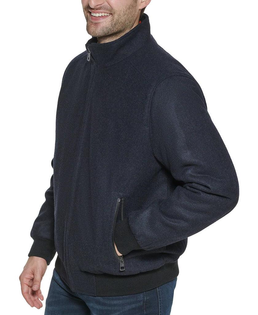 calvin klein men's wool bomber jacket