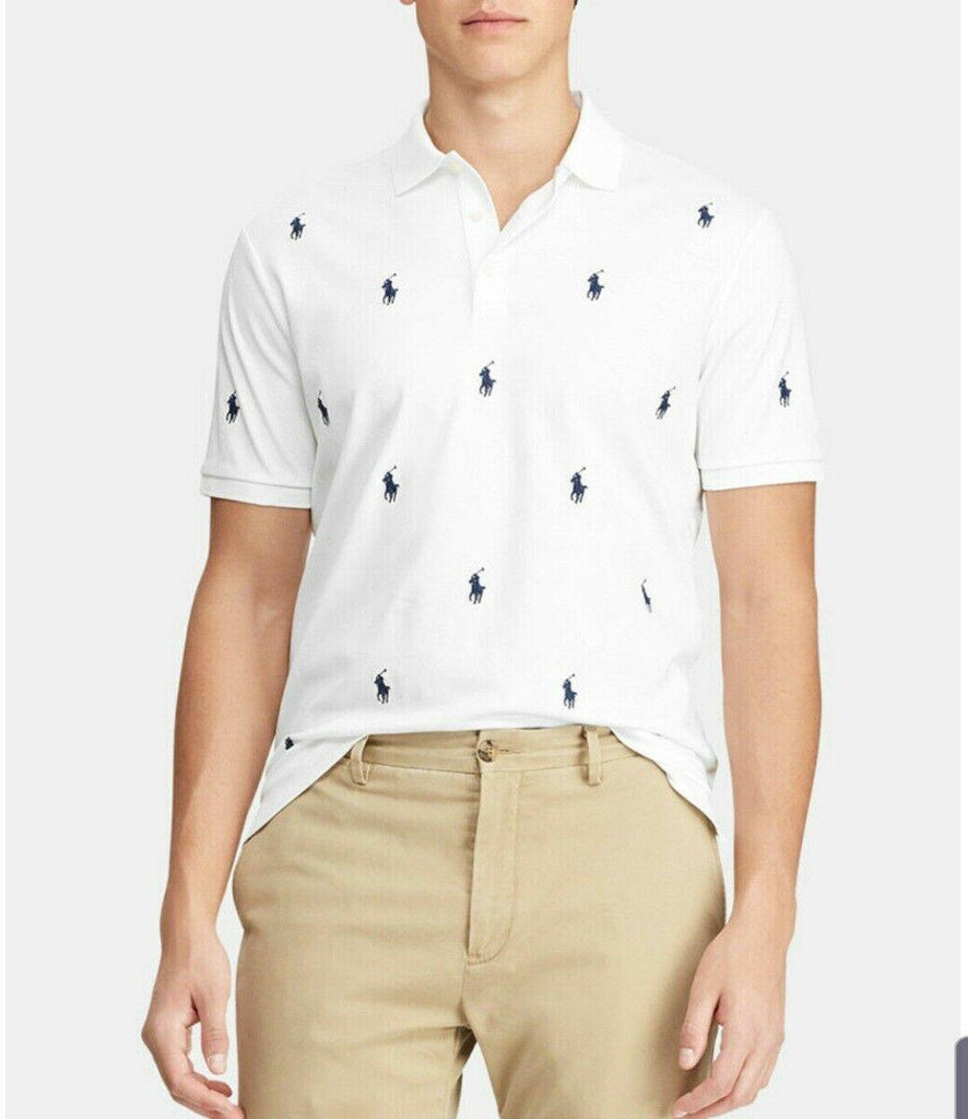 Classic-Fit Allover Pony Polo Shirt 