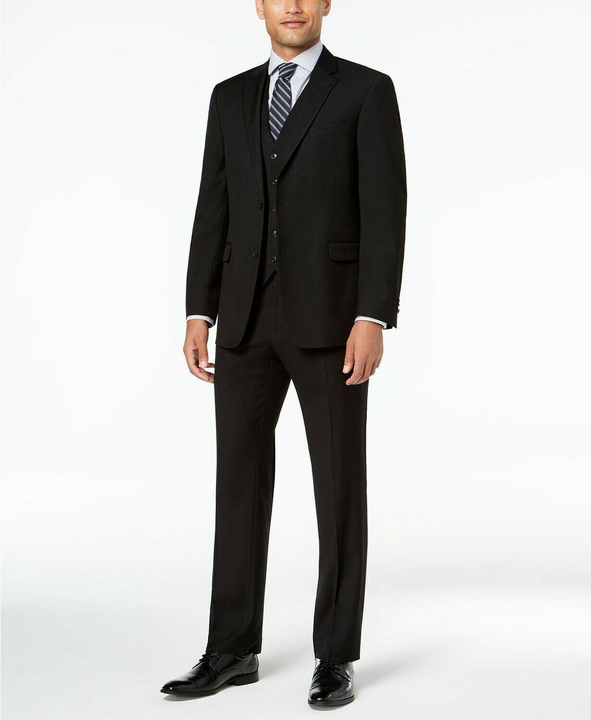 tommy hilfiger black suit