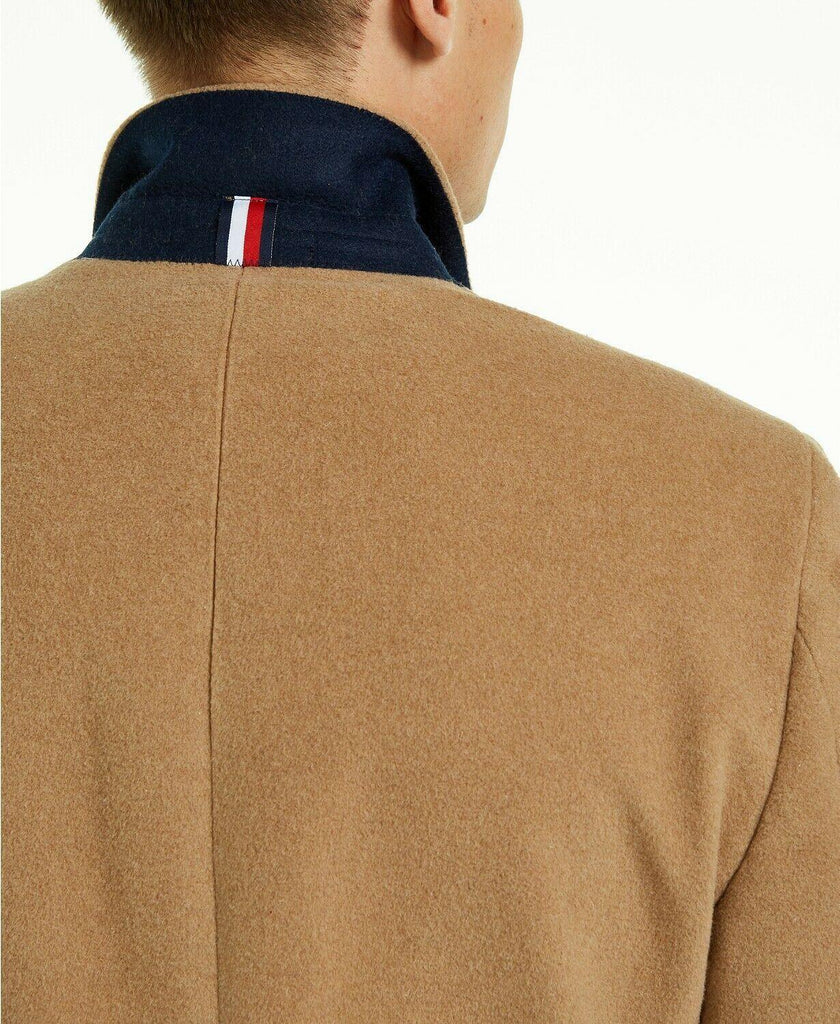 tommy hilfiger wool blend overcoat