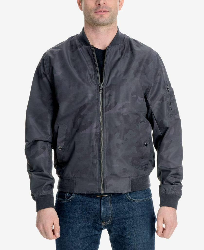 michael kors camo bomber jacket